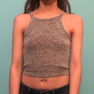 cropped halter top